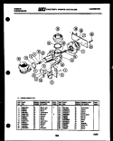 MOTOR PUMP PARTS Diagram and Parts List for SC24C7WTLC  Gibson Dishwasher