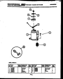 COMPRESSOR PARTS Diagram and Parts List for AC053L7A1  Frigidaire Air Conditioner