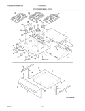 TOP / DRAWER / SMALLDOOR Diagram and Parts List for PLGF659GCA  Frigidaire Range