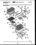 SHELVES AND SUPPORTS Diagram and Parts List for RT216JCH5  Frigidaire Refrigerator
