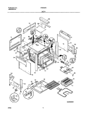 BODY Diagram and Parts List for FES367DQA  Frigidaire Range