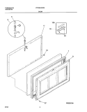 DOOR Diagram and Parts List for FFC05C4CW0  Frigidaire Freezer