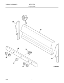 Part Location Diagram of 316263354 Frigidaire Panel,backguard ,white