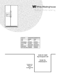COVER Diagram and Parts List for WWSS2601KS3  Crosley Refrigerator