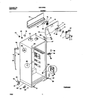 CABINET Diagram and Parts List for MRT15FNGD0  Frigidaire Refrigerator