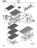 SHELVES Diagram and Parts List for MRT18DNGW1  Uni Refrigerator