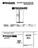 COVER Diagram and Parts List for FRS24WSCB3  Frigidaire Refrigerator