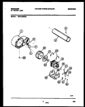 BLOWER AND DRIVE PARTS Diagram and Parts List for FDG116RBW0  Frigidaire Dryer