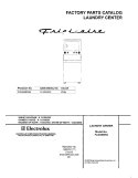 COVER Diagram and Parts List for FLSG60RGS0  Frigidaire Washer Dryer Combo