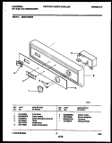 CONSOLE AND CONTROL PARTS Diagram and Parts List for MDB212RBS0  Frigidaire Dishwasher