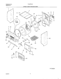 DRY CAB, DRM, HTR Diagram and Parts List for FLSG72GCTA  Frigidaire Washer Dryer Combo