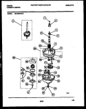TRANSMISSION PARTS Diagram and Parts List for GL27M6WAFA  Gibson Washer Dryer Combo