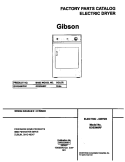 COVER Diagram and Parts List for GDE546RFS0  Gibson Dryer