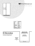 COVER Diagram and Parts List for WRS23MF5AS9  Westinghouse Refrigerator