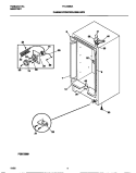 CABINET / CONTROL / SHELVES Diagram and Parts List for TFU12M0AW4  Tappan Freezer