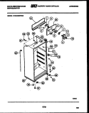 CABINET PARTS Diagram and Parts List for RTG163GCH3A  Frigidaire Refrigerator