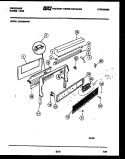 BACKGUARD Diagram and Parts List for GPG38BNL1  Frigidaire Range