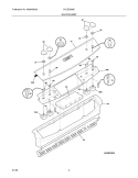 BACKGUARD Diagram and Parts List for CGLES385ES2  Frigidaire Wall Oven