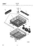 RACKS Diagram and Parts List for GLD2150RCB0  Frigidaire Dishwasher