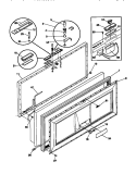 DOOR Diagram and Parts List for FFC20M7CW2  Frigidaire Freezer