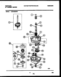 TRANSMISSION PARTS Diagram and Parts List for LCE702AWW2  Frigidaire Washer Dryer Combo
