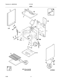 BODY Diagram and Parts List for FLF316CQB  Frigidaire Range