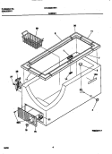 CABINET Diagram and Parts List for CFC20M4HW1  Frigidaire Freezer