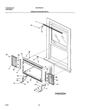 WINDOW MOUNTING PARTS Diagram and Parts List for FAS155M1A1  Frigidaire Air Conditioner