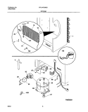 SYSTEM Diagram and Parts List for FFU14F3AW3  Frigidaire Freezer