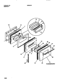 DOOR Diagram and Parts List for GW30SPEA2  Frigidaire Range