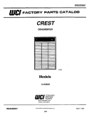 COVER Diagram and Parts List for 14-040A2  Frigidaire Dehumidifier