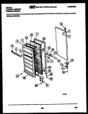 DOOR PARTS Diagram and Parts List for 98-1668-00-03  Tappan Freezer