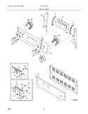 BACKGUARD Diagram and Parts List for FEFLZ87GCA  Frigidaire Range