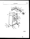 CABINET PARTS Diagram and Parts List for GTLI142WK0  Frigidaire Refrigerator