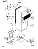 SYSTEM Diagram and Parts List for FRT18PCGW1  Frigidaire Refrigerator