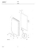DOOR Diagram and Parts List for FMR7  Electrolux Freezer