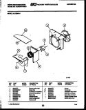 AIR HANDLING PARTS Diagram and Parts List for AL125N1A1  Frigidaire Air Conditioner