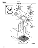CABINET / TOP Diagram and Parts List for MWX645RES0  Frigidaire Washer