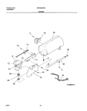 BURNER Diagram and Parts List for GSGQ642AS3  Frigidaire Dryer