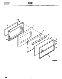 DOOR Diagram and Parts List for TEF322SCWC  Tappan Range