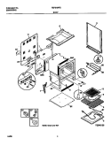 BODY Diagram and Parts List for FEF316WGSA  Frigidaire Range