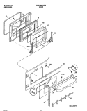 DOOR Diagram and Parts List for FCS388CGBC  Frigidaire Range