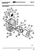 CABINET AND COMPONENT PARTS Diagram and Parts List for DG600KXW3  Frigidaire Dryer