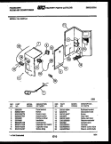 ELECTRICAL PARTS Diagram and Parts List for FAL125P1A1  Frigidaire Air Conditioner