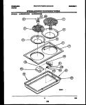 COOKTOP PARTS Diagram and Parts List for FEC9X8XABA  Frigidaire Cooktop