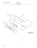 CONTROL PANEL Diagram and Parts List for FFEW2725LBA  Frigidaire Wall Oven