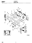 P17C0042 CONTROL PANEL Diagram and Parts List for GLSG62RFW0  Gibson Washer Dryer Combo