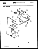 BURNER, MANIFOLD AND GAS CONTROL Diagram and Parts List for 32-1039-23-06  Tappan Range
