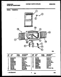 WINDOW MOUNTING PARTS Diagram and Parts List for FAS226T2A1  Frigidaire Air Conditioner