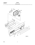 Part Location Diagram of 154422103 Frigidaire Dishwasher Control Panel Insert